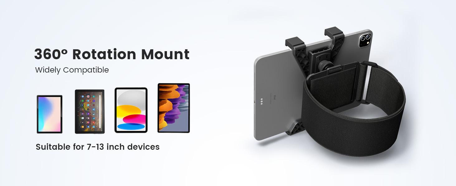 OHLPRO Pilot Kneeboard for iPad & 7"-11" Tablets, Upgraded 2 Pack Elastic Strap for Secure Fit on Thigh, Adjustable Viewing Angles, Premium Plastic Material, Ideal for Aviation & Watching