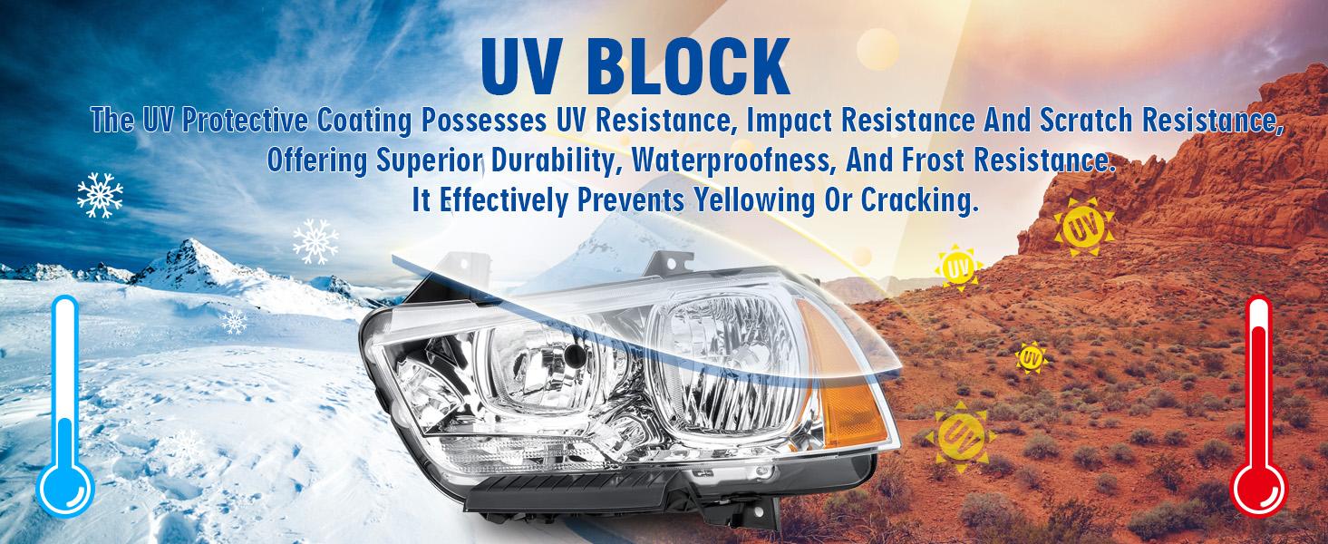 Headlight Assembly w/Bulbs Compatible with 2011-2014 Dodge Charger OE Halogen Headlamp Black Housing Amber Reflector Replacement Driver and Passenger Side