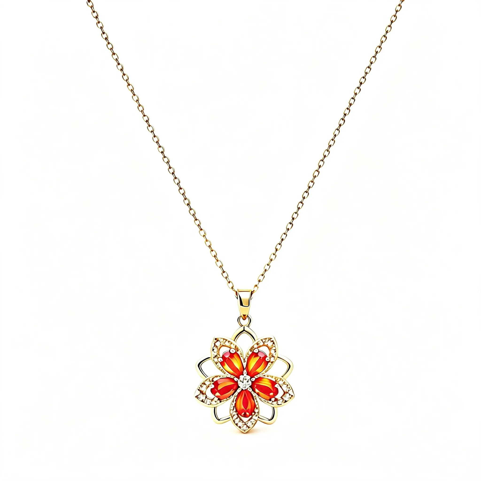 Personalized Birth Flower Necklace 14K Gold Plated Dainty Stress Relief Jewelry For Women Everyday Wear Meaningful Birthday Anniversary Gift For Mom Wife Friend