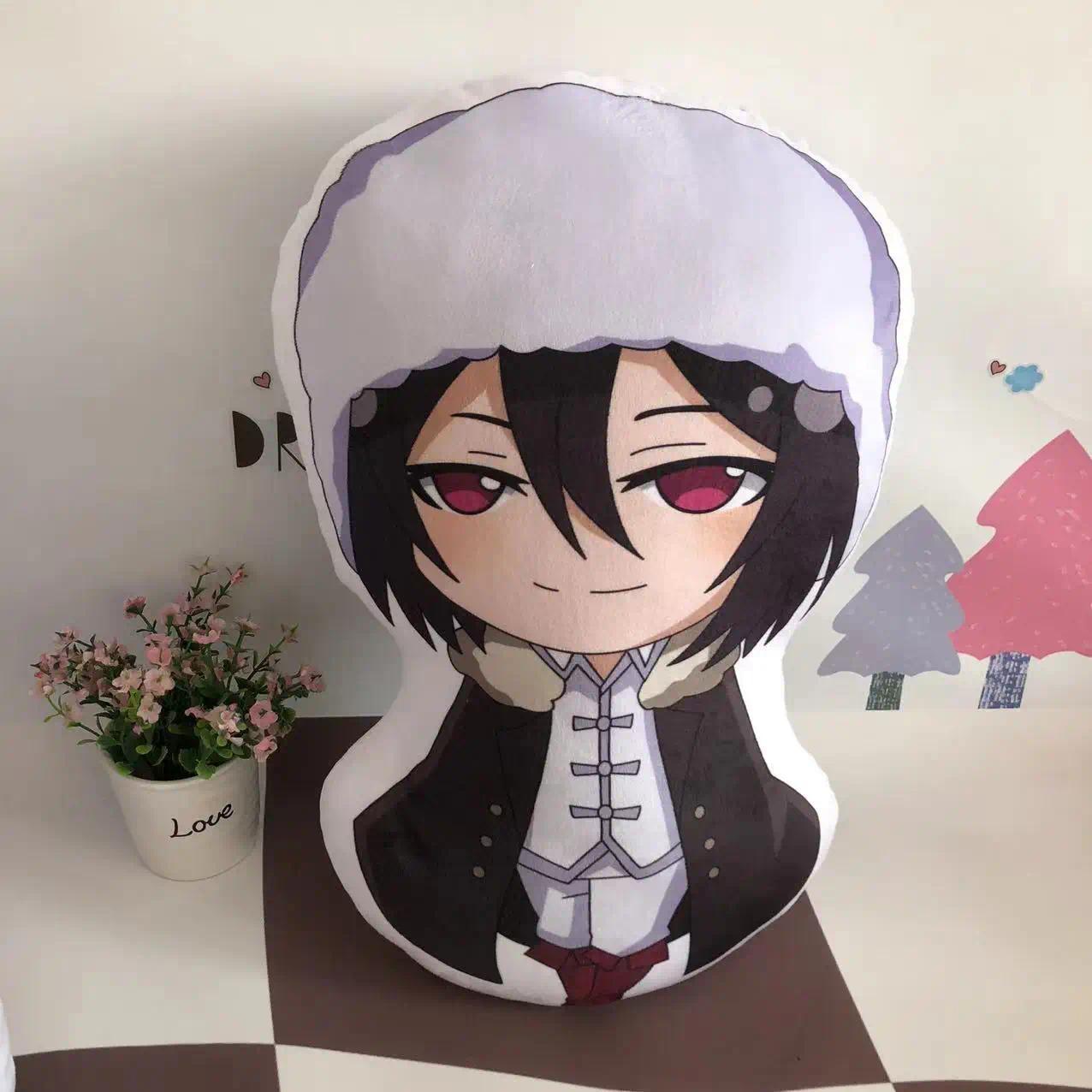 10cm Bungou Stray Dogs Dazai Osamu Nakahara Anime Figures Stuffed Plush Toy Doll Christmas Gifts Cosplay Kids