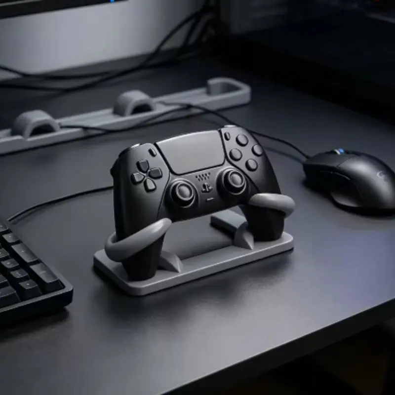 3D Printed Game Controller Stand, Stable Non-Slip Base, Compatible with Ps5, Ps4, Xbox One, Dualsense, Desktop Storage Accessory