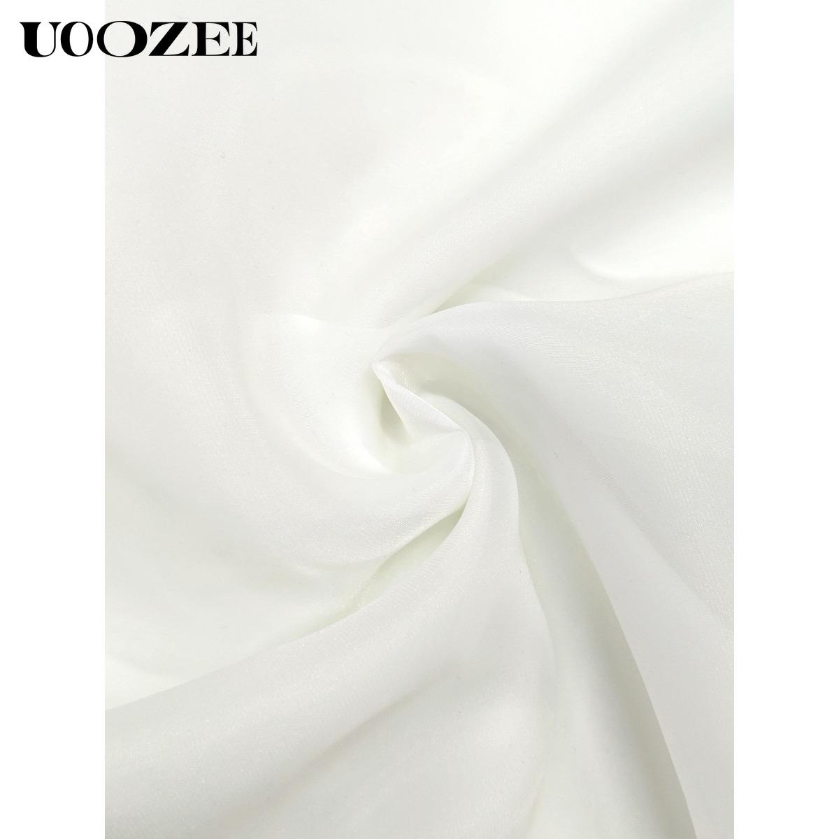 UOOZEE Women's White Off-Shoulder Mini Dress, Cascade Ruffle Sleeves High-Low Hem Pleated Party Dress New Stylish Flowy Dress(Sizing Runs Small - Check Size Guide or Order Larger) UOOZEE Women's White Off-Shoulder Mini Dress, Cascade Ruffle Sleeves High-Low Hem Pleated Party Dress New Stylish Flowy Dress(Sizing Runs Small - Check Size Guide or Order Larger)