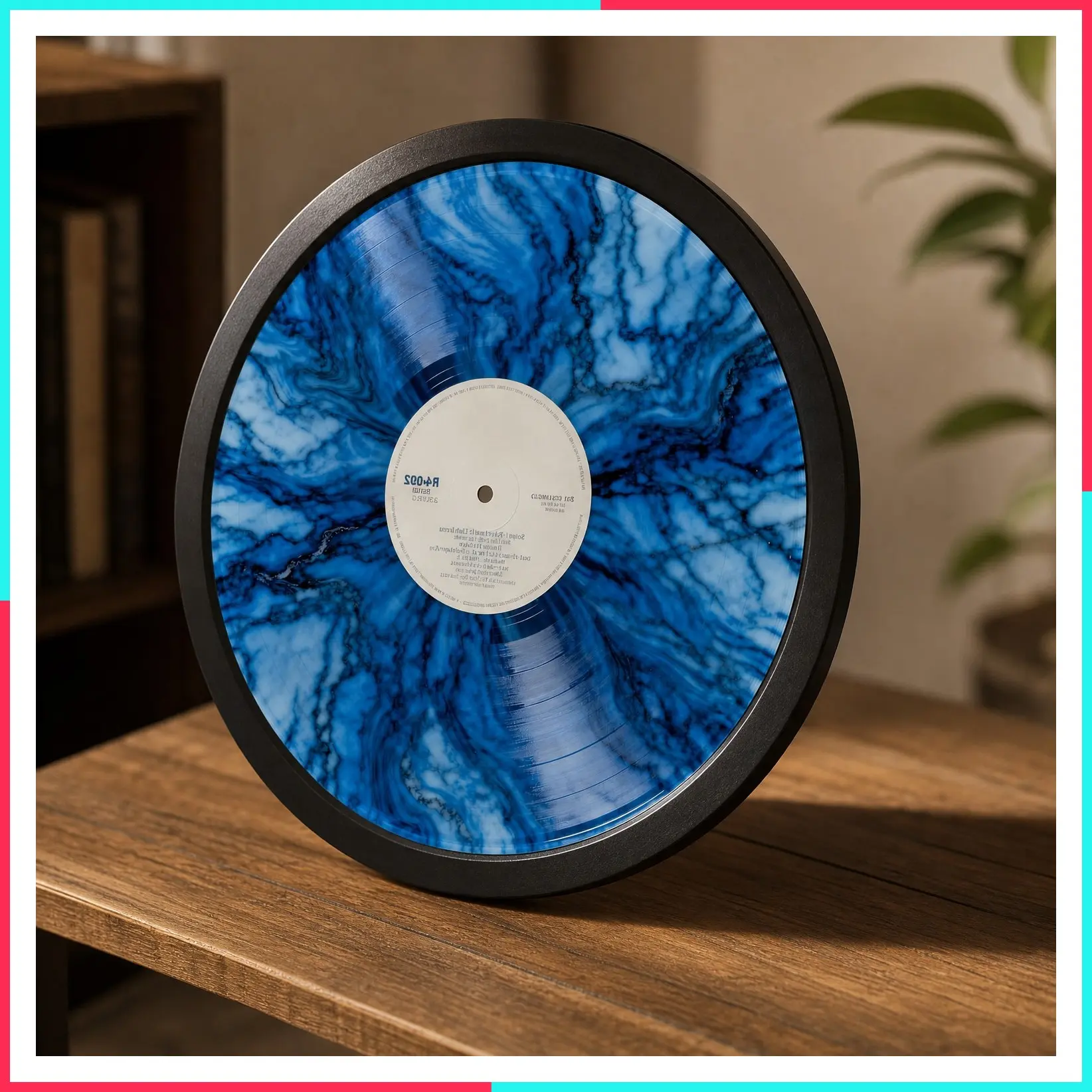 12 Inch Vinyl Record Display Frame with Clear Acrylic Front, 13x13 MDF Wood Album Cover Frame for Wall Decor