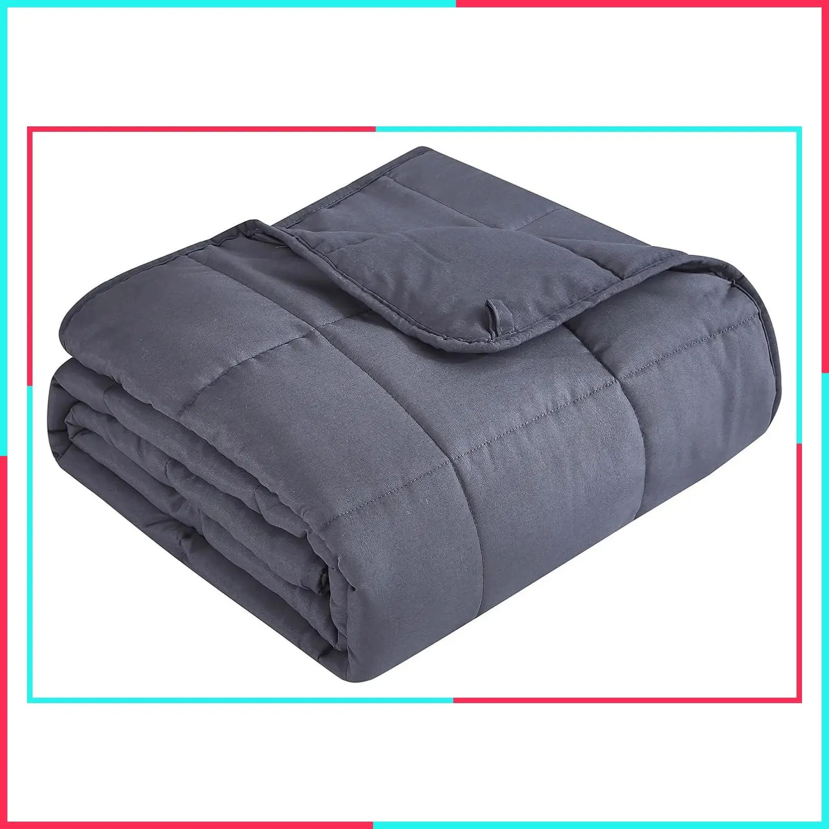 Weighted Blanket 20 lbs Queen Size 60" x 80" for Adults, All-Season Cooling Breathable Microfiber with Glass Beads, Soft Thick Comfort