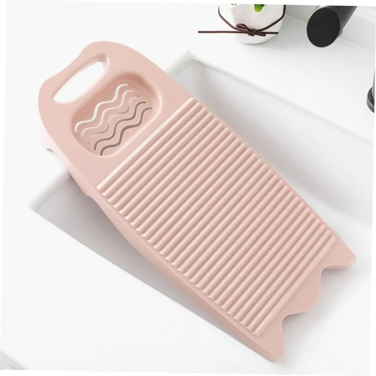 Foldable Washing Board with Storage Stand, Portable Laundry Board for Outdoor Camping, Hiking, Home Use, Bathroom Essentials