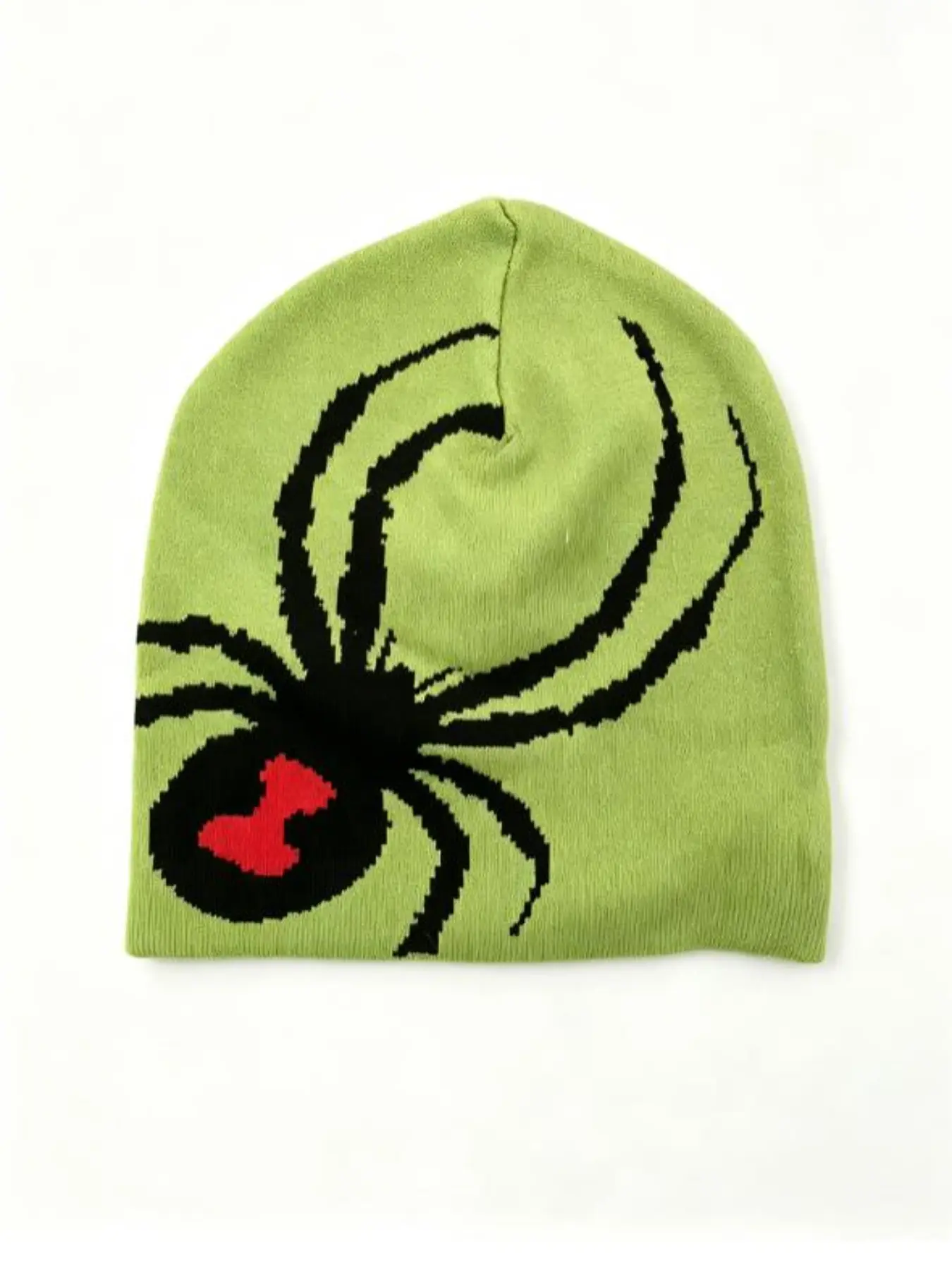 American Street Graffiti Knit Beanie, Colorblock Fitted Hat, Geometric Pattern, Unisex, All Seasons, Stretch Fit