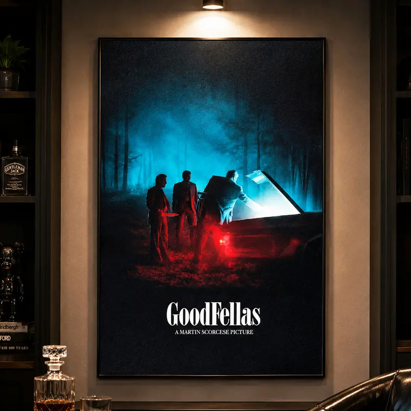 Goodfellas Movie Poster, Martin Scorsese Mafia Wall Art, Classic Crime Film Print, Vintage Movie Poster, Cinematic Wall Decor, Movie Lover Gift, Home Theater Wall Art, Man Cave Decor, Retro Hollywood Movie Print, Living Room Office Wall Decor