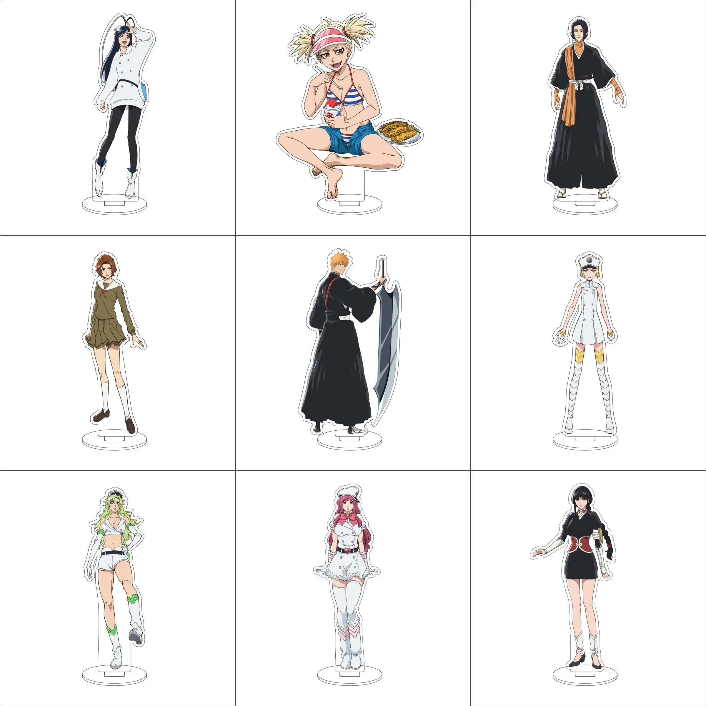 Anime BLEACH Acrylic Standing Cards Model Cosplay Characters Ornament  Goods Collection Gifts Accessories