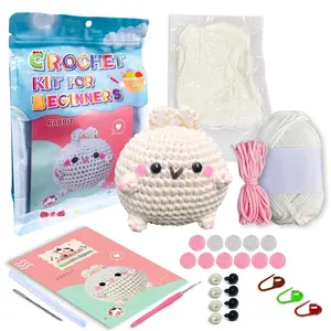 The Bunny Pattern Beginners Crochet Kit with Easy Peasy Yarn with Step-by-Step Video Tutorials Rabbit Cute