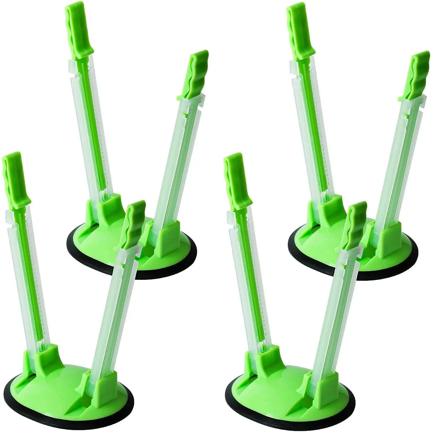 4 count Baggy Rack Freezer Bag Holder Stand for Filling, Baggy Rack Holder for  Prep Bags, Ziplock Bag Holders for Plastic Bags  Storage Meal Planning Meal Prep BagsKitchen Gadgets(Green)