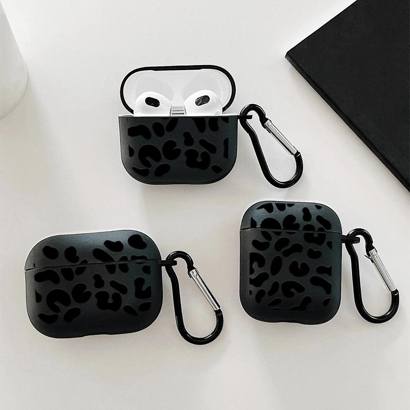 Black irregular graphics Graphic Headphone Case for AirPods1/2, AirPods3, Airpods Pro, AirPods Pro (2nd generation), Gift for Birthday, Girlfriend, Boyfriend, Friend Or Yourself, Black Pattern Anti-fall Apple Headphone Case