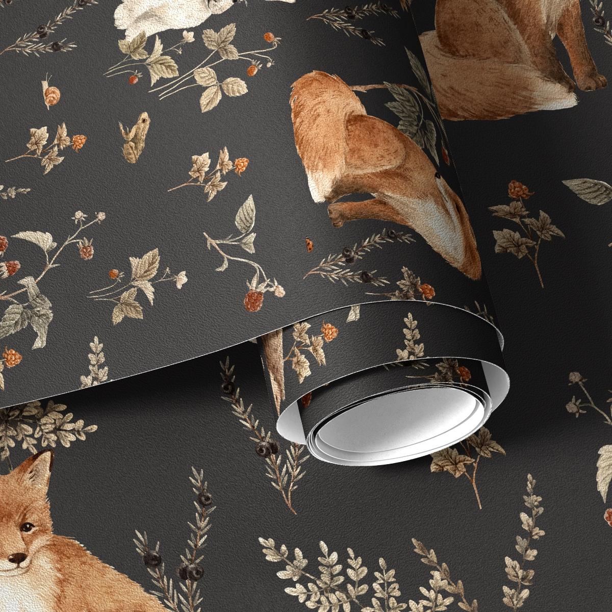 Deep Forest Pattern Wallpaper, Self-Adhesive Animal Wall Paper, Peel And Stick Wallpaper Designs, Waterproof Wear-Resistant, Bedroom Decor, Vintage Space, Furniture Refurbishment #GLOBAL PICKS