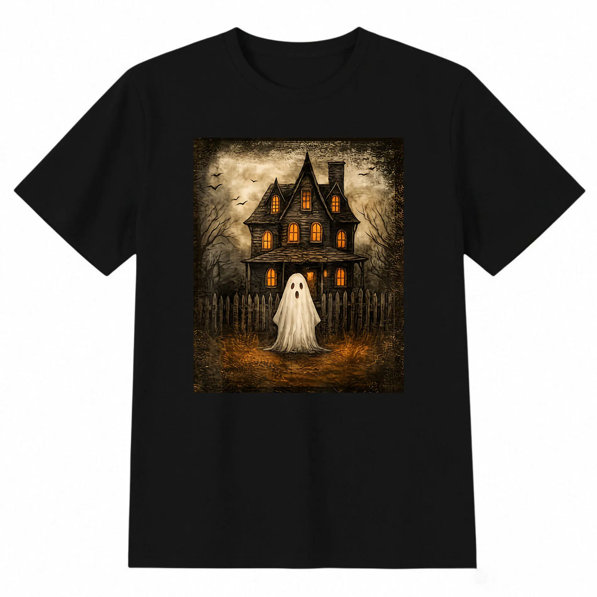 Unisex T-Shirt Ghost Boo Haunted House Halloween Costumes Tee T Shirt