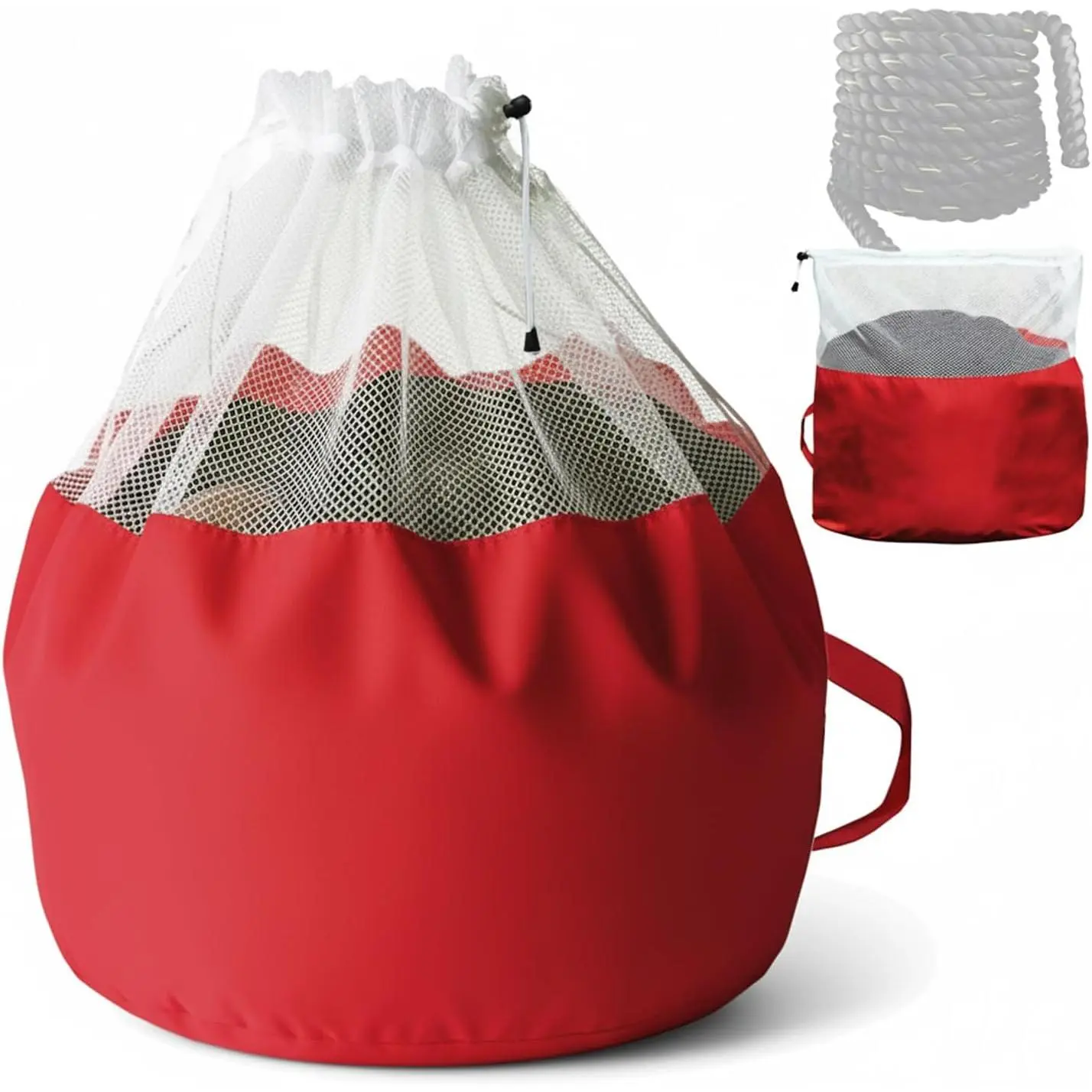 Extra Large Battle Rope Storage Bag - Heavy-Duty Carry Sack for Training Ropes, Jump Ropes & Gym Accessories