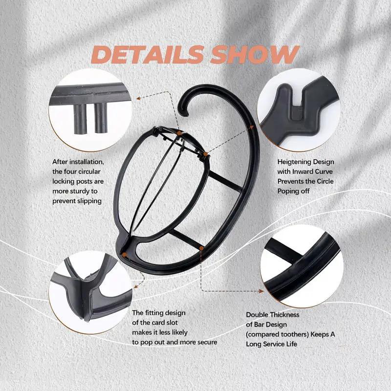 Hanging wig/hat display stand, 3-piece/set foldable Collapsible wig hair dryer stand, professional portable space saving hanger wig/hat storage display stand, suitable for home storage and travel storage