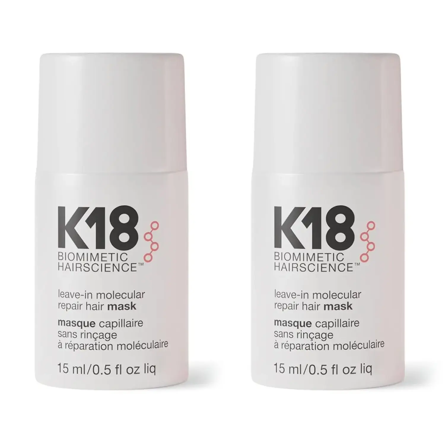 2pcs Mini Leave-In Molecular Repair Hair Mask 15 mL