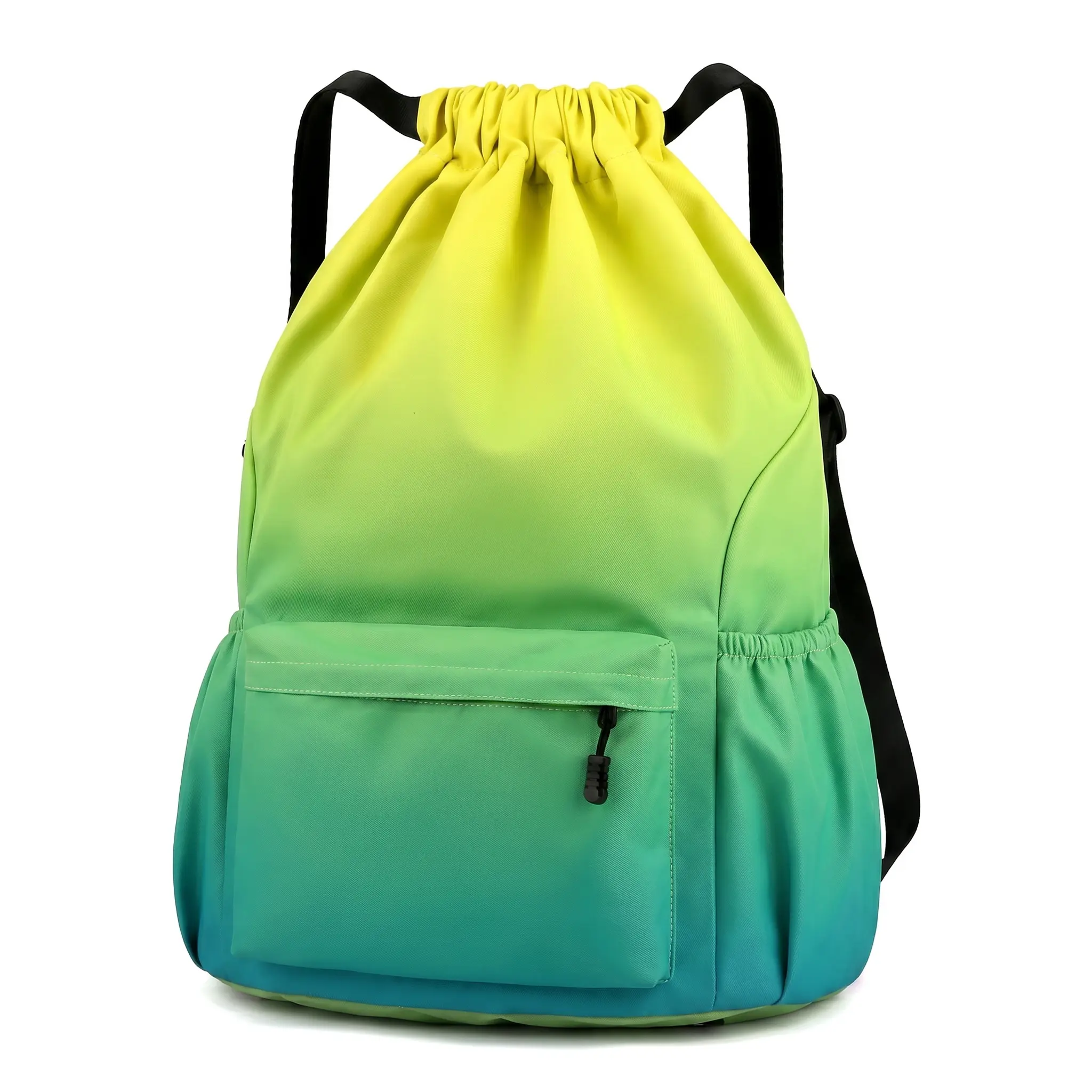 Unisex Drawstring Backpack for Adults, Street Style Nylon Bag, Lightweight Multi-Function Backpacks for School & Travel with Drawstring Top, Keeps Back Comfortable, Travel Bag, Back To School Haul, First Day Of School