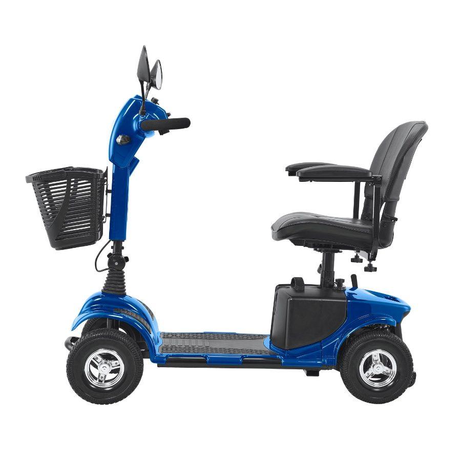 VEVOR Heavy-Duty 4 Wheel Mobility Scooter for Adults Seniors - Folding Electric Powered Mobility Scooter 12 Mile Long Range, Travel Scooter with 9 Climbing Capacity, 265lb Capacity