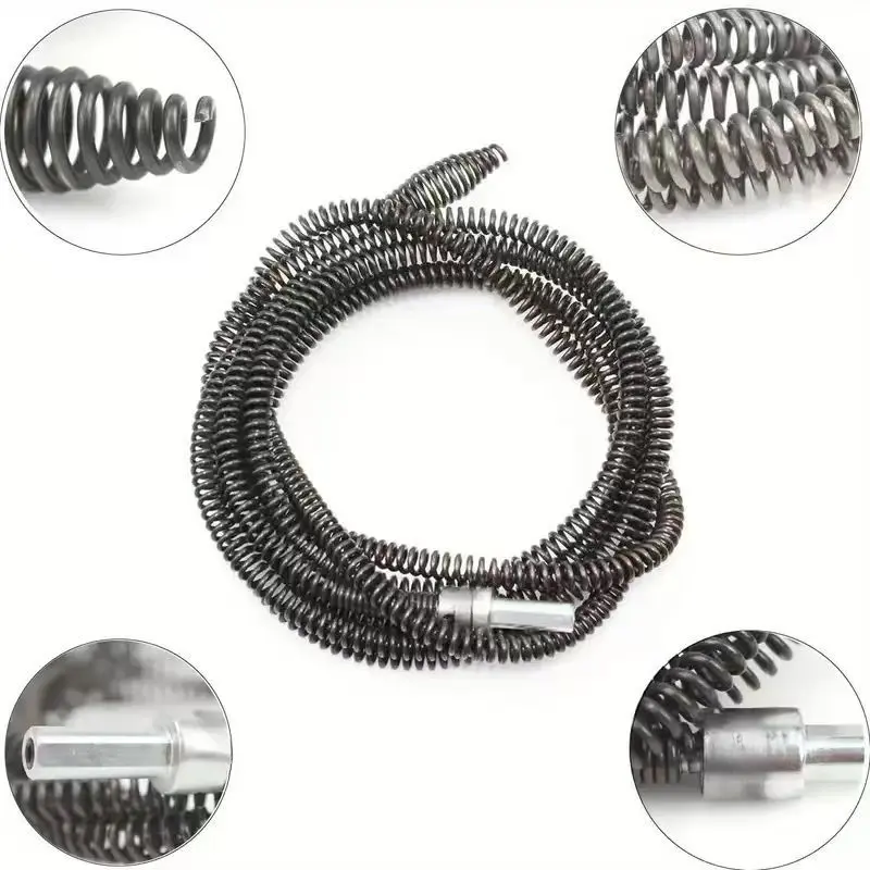 Electric Pipe Dredging Device without Machine, 1 Count Toilet Clog Dredging Tool, Kitchen Sewer Dredging Tool, Bathroom & Toilet Cleaning Supplies, Plumbing Tool