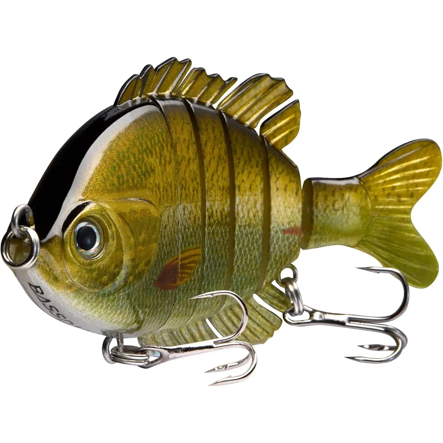 SwimPanfish Multi Jointed Panfish Bluegill Swimbaits Hard Topwater Bass Lures Fishing Lure Crank Saltwater 3.5in/0.85oz
