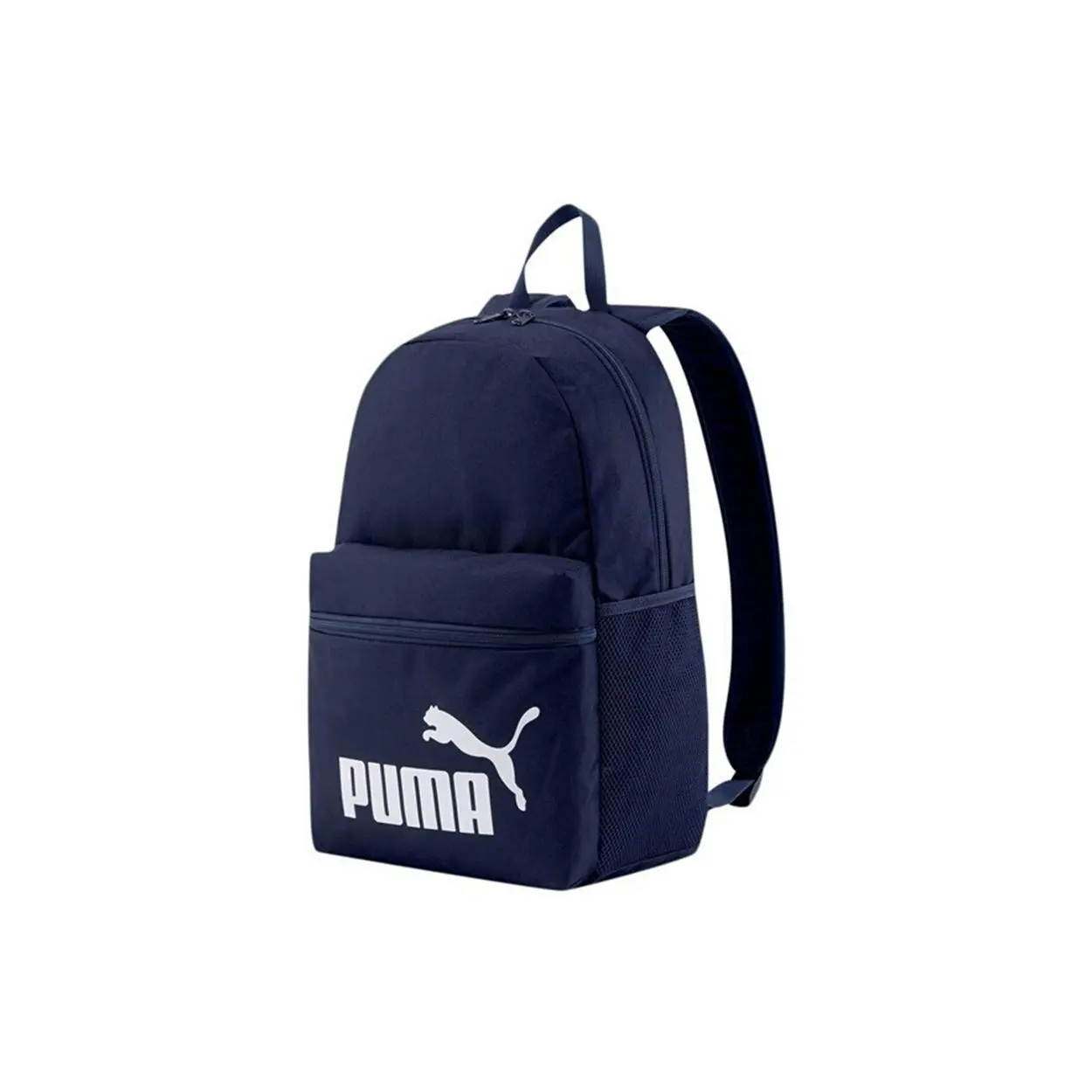 PUMA Phase Reflective Contrast Polyester Backpack for Men and Women – Navy Blue