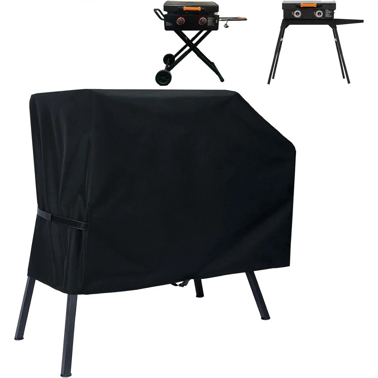 Grill Cover for Blackstone 22 inch Griddle with Hood and Stand, Waterproof Griddle Accessories for Blackstone 17 and 22 inch, Windproof and UV Resistant (Cover only)