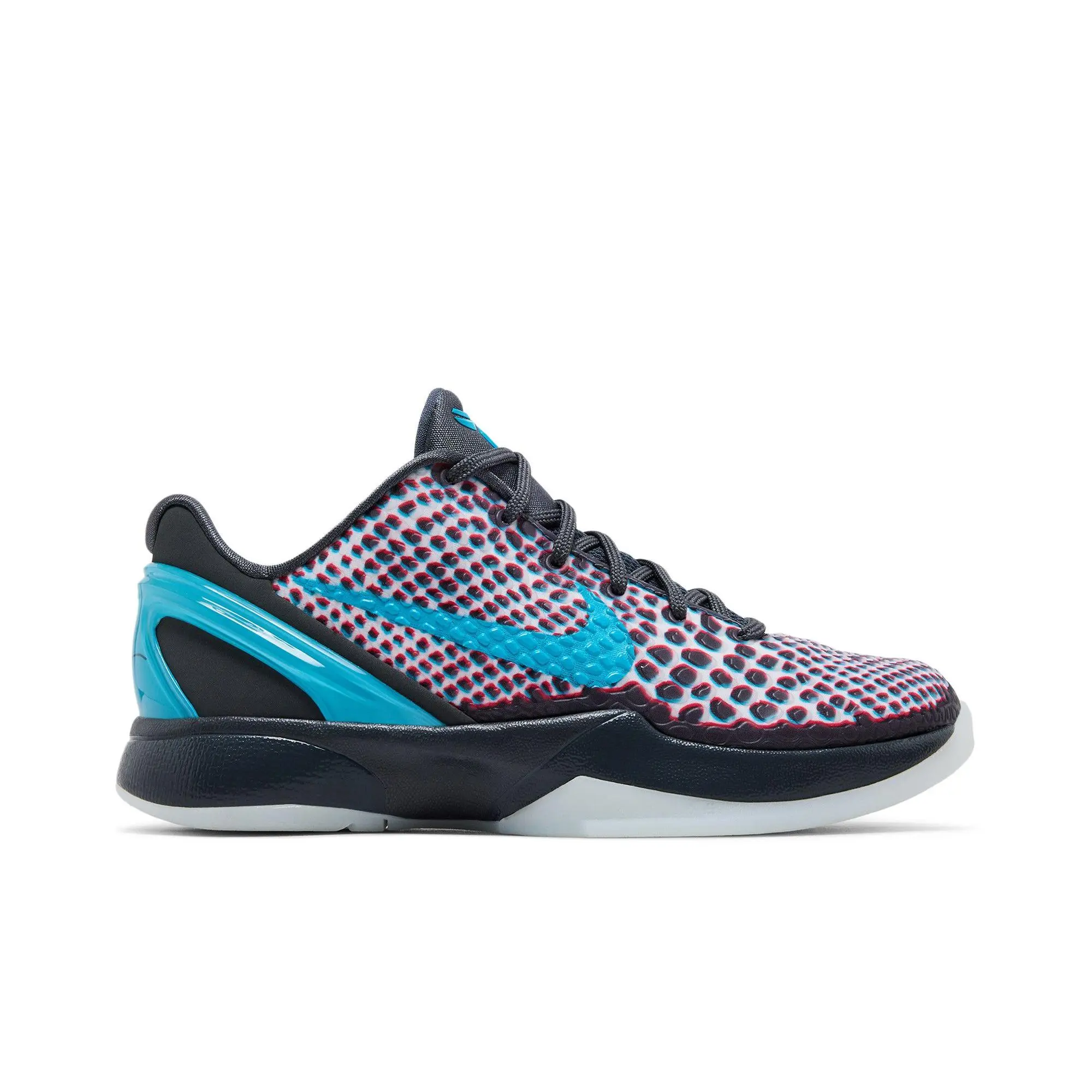 Nike Zoom Kobe 6 Protro Grade School '3D All-Star' (Unisex) Dark Grey/Chlorine Blue-Daring Red basketball shoes HM4824 002