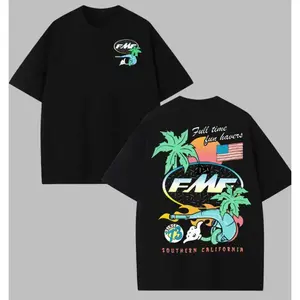 Day Glo FMF Racing Shirt 2 Sides Cotton Truck T-shirt Gift for Racing Fans Biker Apparel For Men Women Summer Shirt Y2K Vibe Comfort Casual Menswear