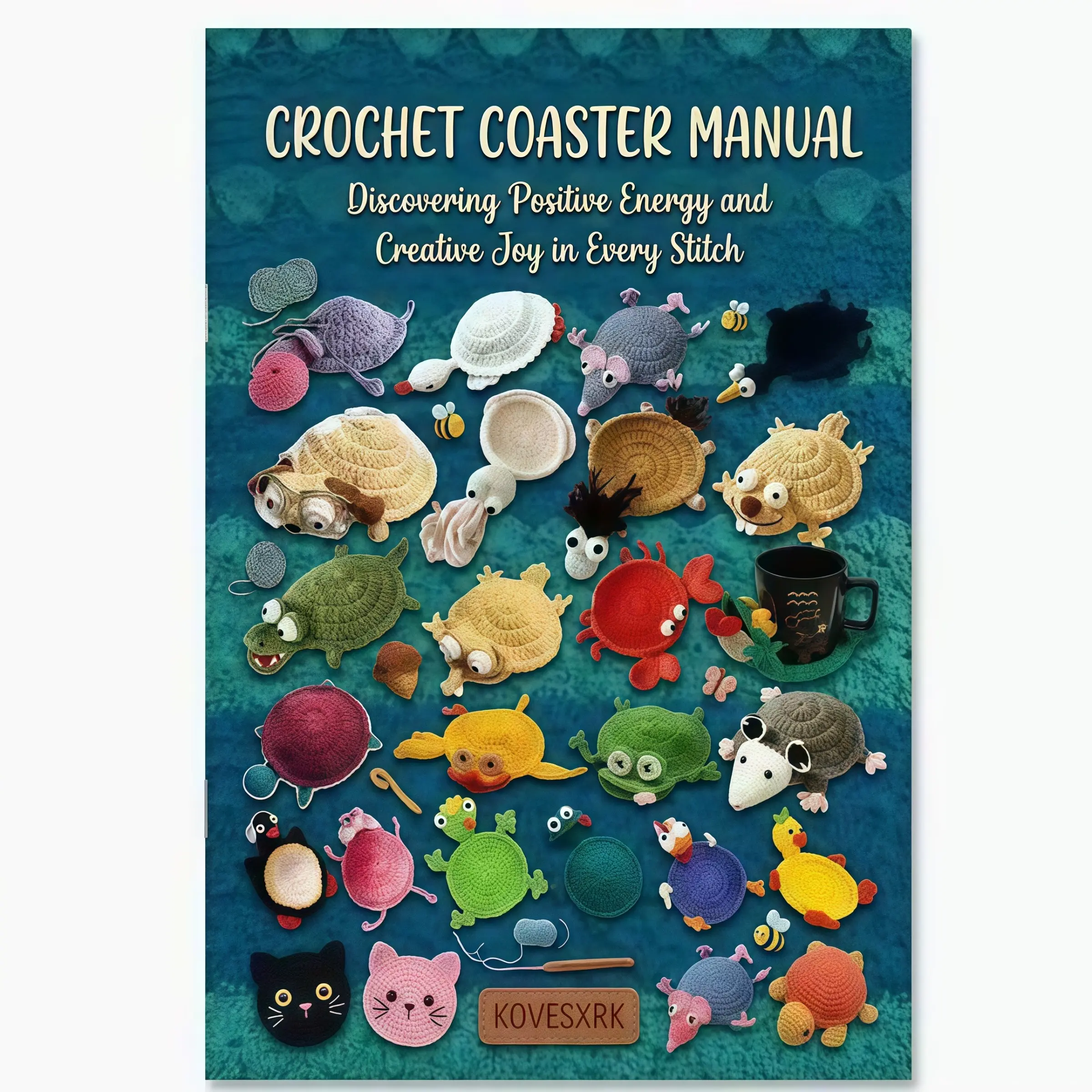 Animal Coaster Crochet Pattern Manual, Beginner Crochet Guide Book, DIY Handmade Coaster Tutorial, Unique Gift for Christmas, Back to School & Birthday for Craft Lovers
