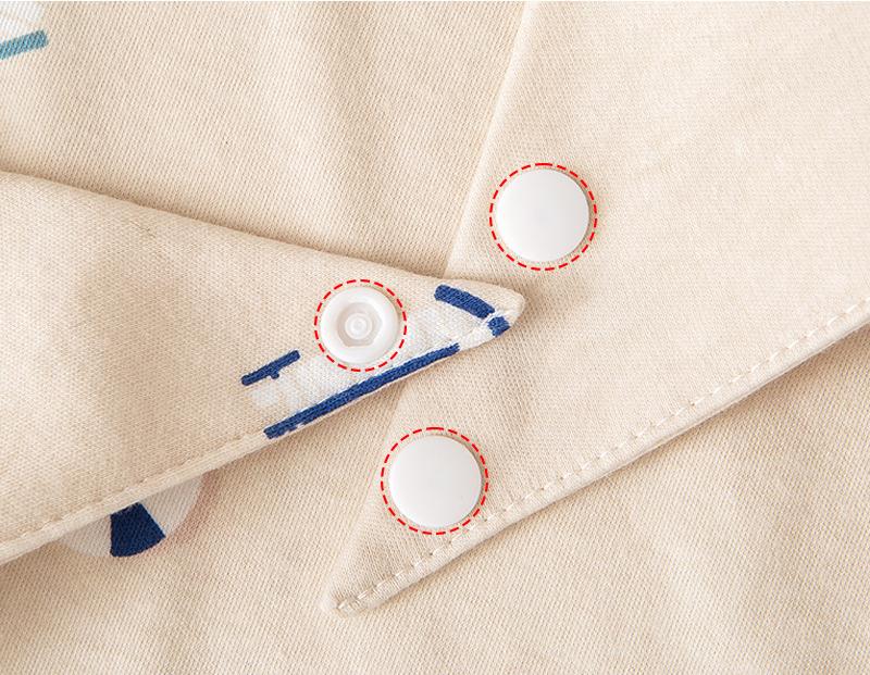 Absorbent Double Layer Baby Bibs, Easy Snap Closure for Infants & Toddlers