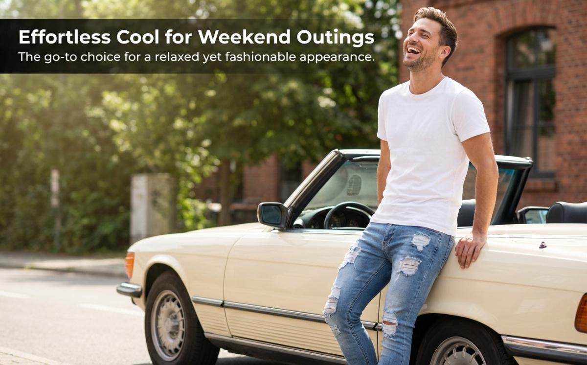 Men’S Casual Slim-Fit Denim For Streetwear Fans Suitable For Daily Wear And City Use Medium Elasticity Medium Weight Soft And Comfortable With A Distressed Look Men’S Solid-Color Multicolor High Street Low Rise jeans Men’S Casual Slim-Fit Denim For Streetwear Fans Suitable For Daily Wear And City Use Medium Elasticity Medium Weight Soft And Comfortable With A Distressed Look Men’S Solid-Color Multicolor High Street Low Rise jeans