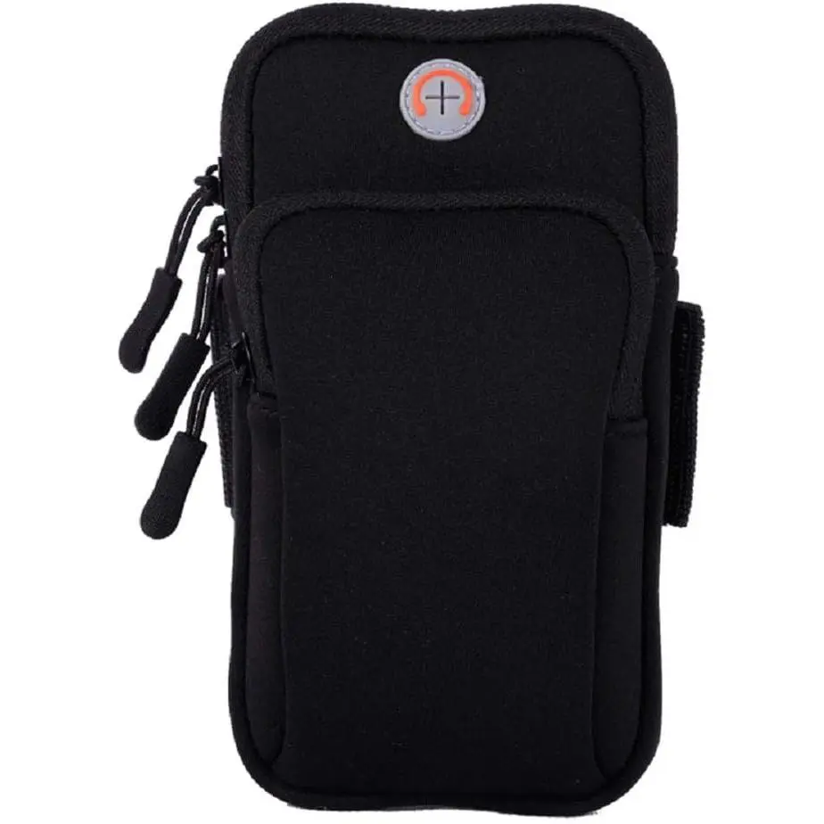 Phone Holder for Running Armband  17 16 16e 15 14 13 12 11 Pro Max XS XR Plus Mini Galaxy Ultra S26 S25 S24 S23 S22 S21 Note 20 10 Pouch Bag, Arm Band Sleeve Fit  Gym Hiking Black