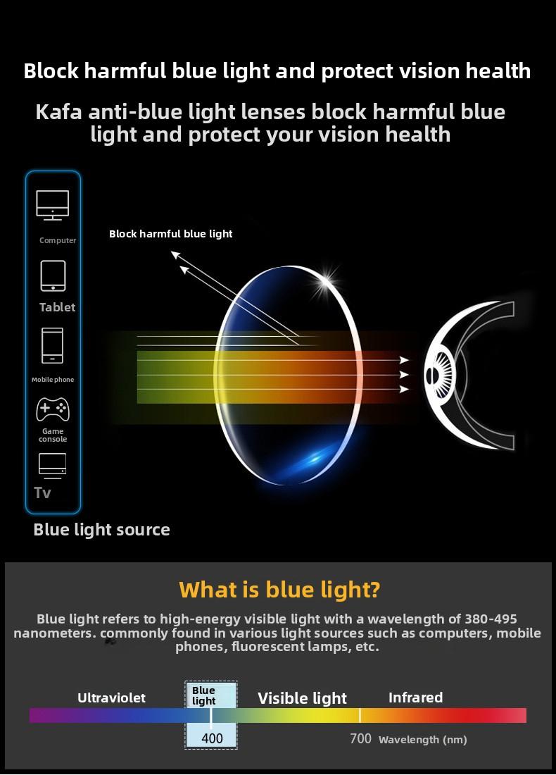 Directly from the manufacturer, TR90 anti-blue light, anti-radiation, high-definition mobile phone and computer protective glasses, non-prescription flat lenses