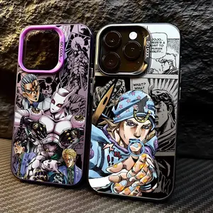 Jojos Bizarre Adventures Anime Phone Case For iPhone 17 Promax 16 15 14 13 12 11 Plus Pro Max 17Air and Samsung S26 S25 S24 S23 S22 S21 FE Plus Ultra - Anti Drop Full Perfect Aesthetic Printed Soft TPU Case, Smartphone, Handheld