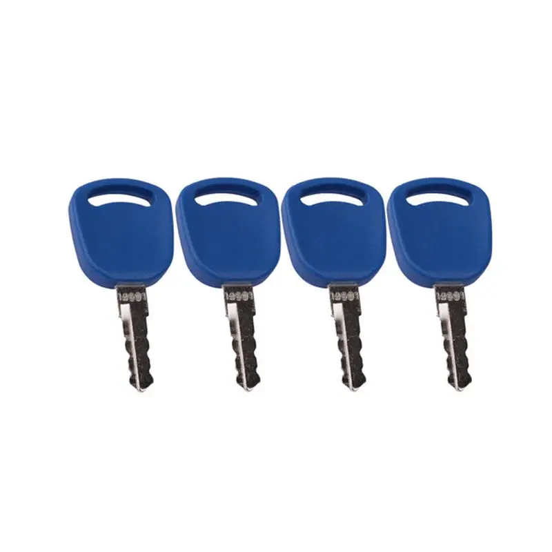 FridayParts 4PCS Ignition Keys with Ignition Lock - Part Nos. 14601,82030143 - Multi-Model Compatible with New Holland TL Series Tractors TL80A,TL90A,TL100A,T1804,T2104,T2304,T5040,T5050,T5060