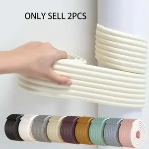 2 Rolls Anti-Collision Corner Protectors, Soft Bag Edge Bumpers, Non-Glue Wall Table Corners Protection, Household Safety Guards for Nursery Furniture