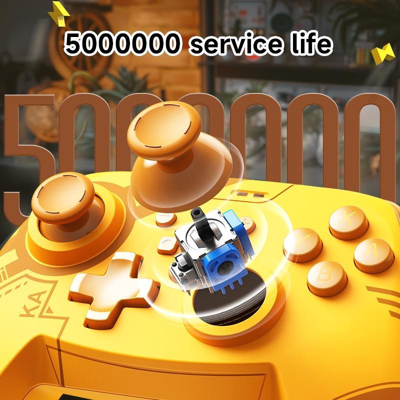 Wireless Controller, 2.4G Wireless BT Connection Gamepad, Large Capacity Battery Game Controller for Switch Lite/OLED/NS/PC/Phone/Tablet