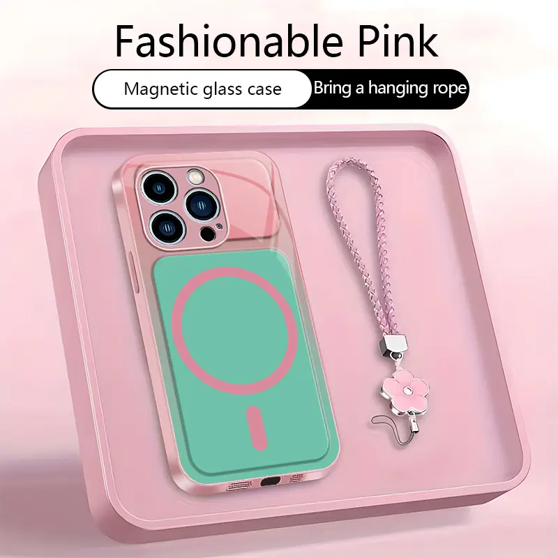 For 【iPhone 14 Pro Max】Dopamine Contrast Color Magnetic Phone Case, Newly Upgraded Magnetic Design, Full Lens Protection, Anti-Fall & Wear-Resistant, No Paint Peeling-XS9527