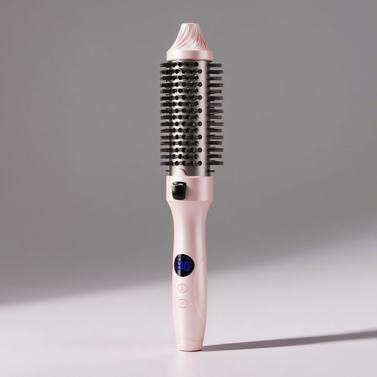 Thermal Brush For Blowout Look, 1.5 Inch Heated Round Brush,00 million negative ions, no hairknots,Smooth out the frizz,Curling Iron Brush With 10 Temperature Control, Hot Brush Styler Thermal Round Brush For Travel,Home, School,Not A Blowdryer