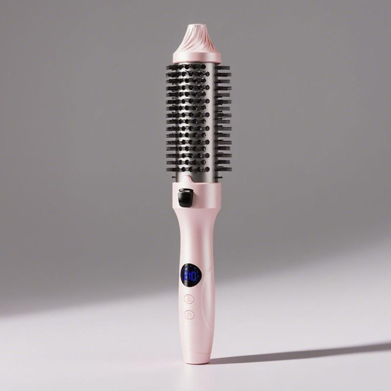 Thermal Brush For Blowout Look, 1.5 Inch Heated Round Brush,00 million negative ions, no hairknots,Smooth out the frizz,Curling Iron Brush With 10 Temperature Control, Hot Brush Styler Thermal Round Brush For Travel,Home, School,Not A Blowdryer