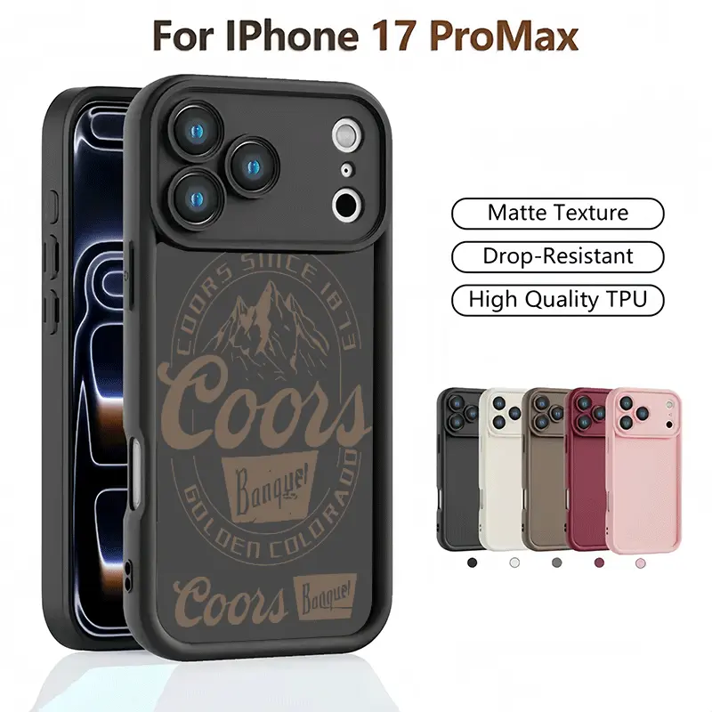 Vintage COORS Letter Pattern Phone Case , Soft Silicone , Fully Protected and Shockproof For iPhone 17 16 15 Pro Max 14 13 12 11 X Plus Air Mini Cover