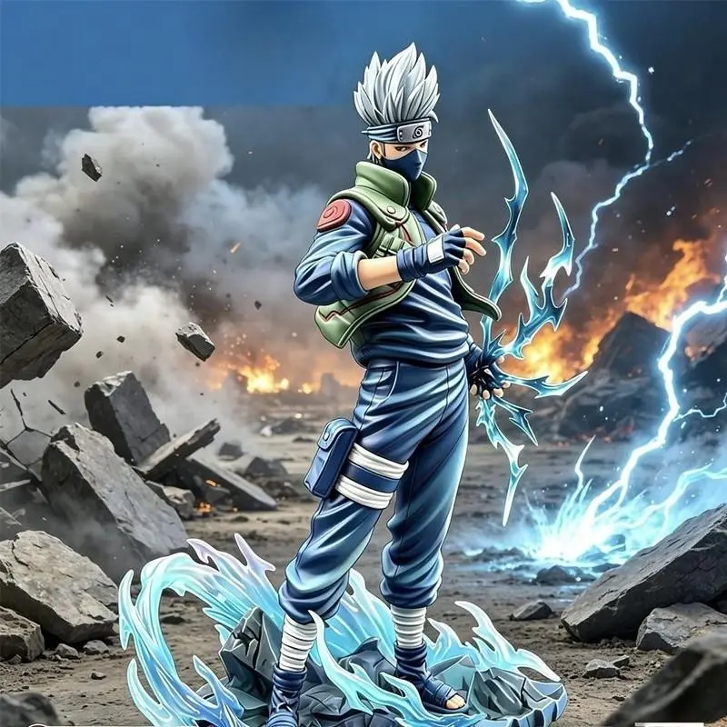 Naruto Kakashi Figurine, Anime Collectible Gk Model, Desktop Decor, Car Ornament, Gift for Fans, High-Quality Craftsmanship