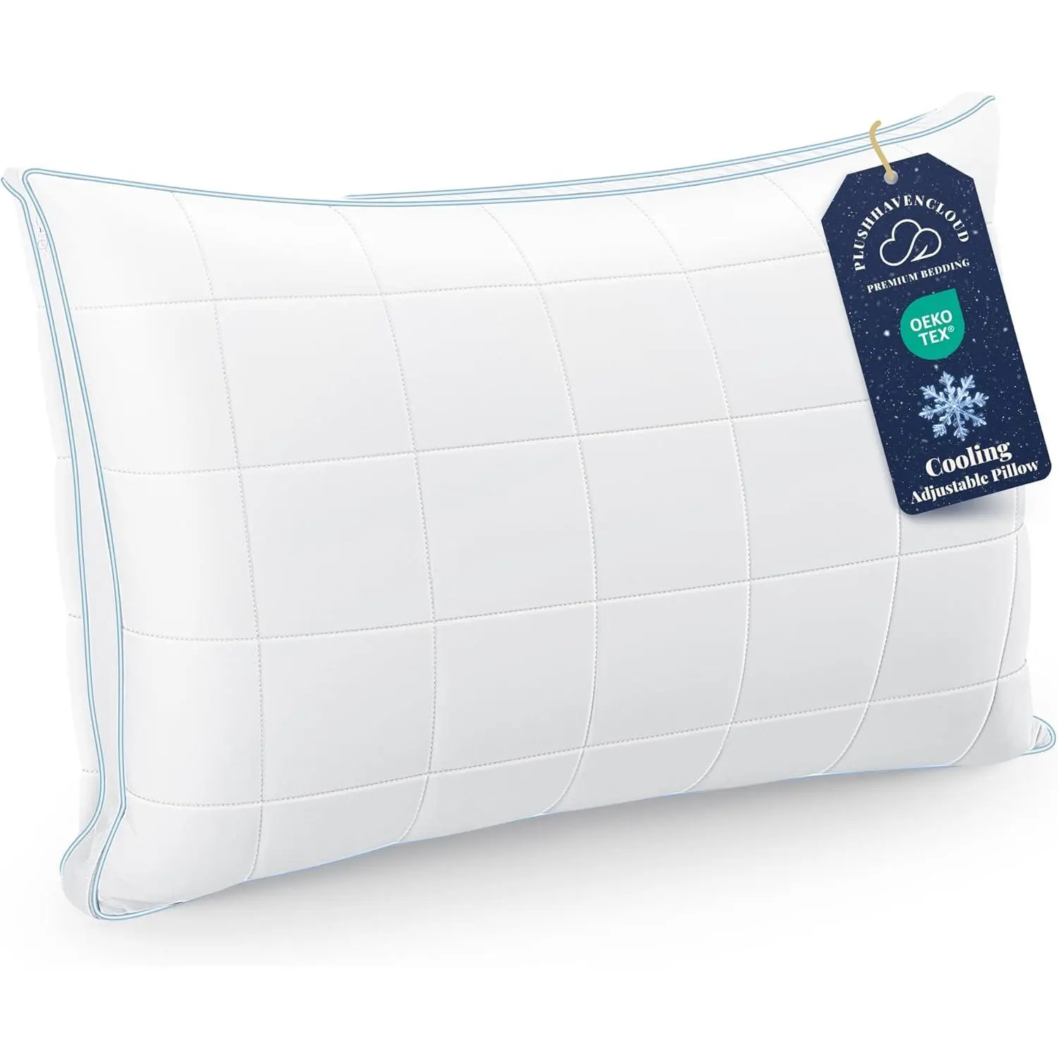 Pillows Bed Pillow - Hotel Pillow King Size Pillow for Sleeping with 3 Removable Inserts, Assemblabloft Firm Pillows for Back, Stomach or Side Sleepers