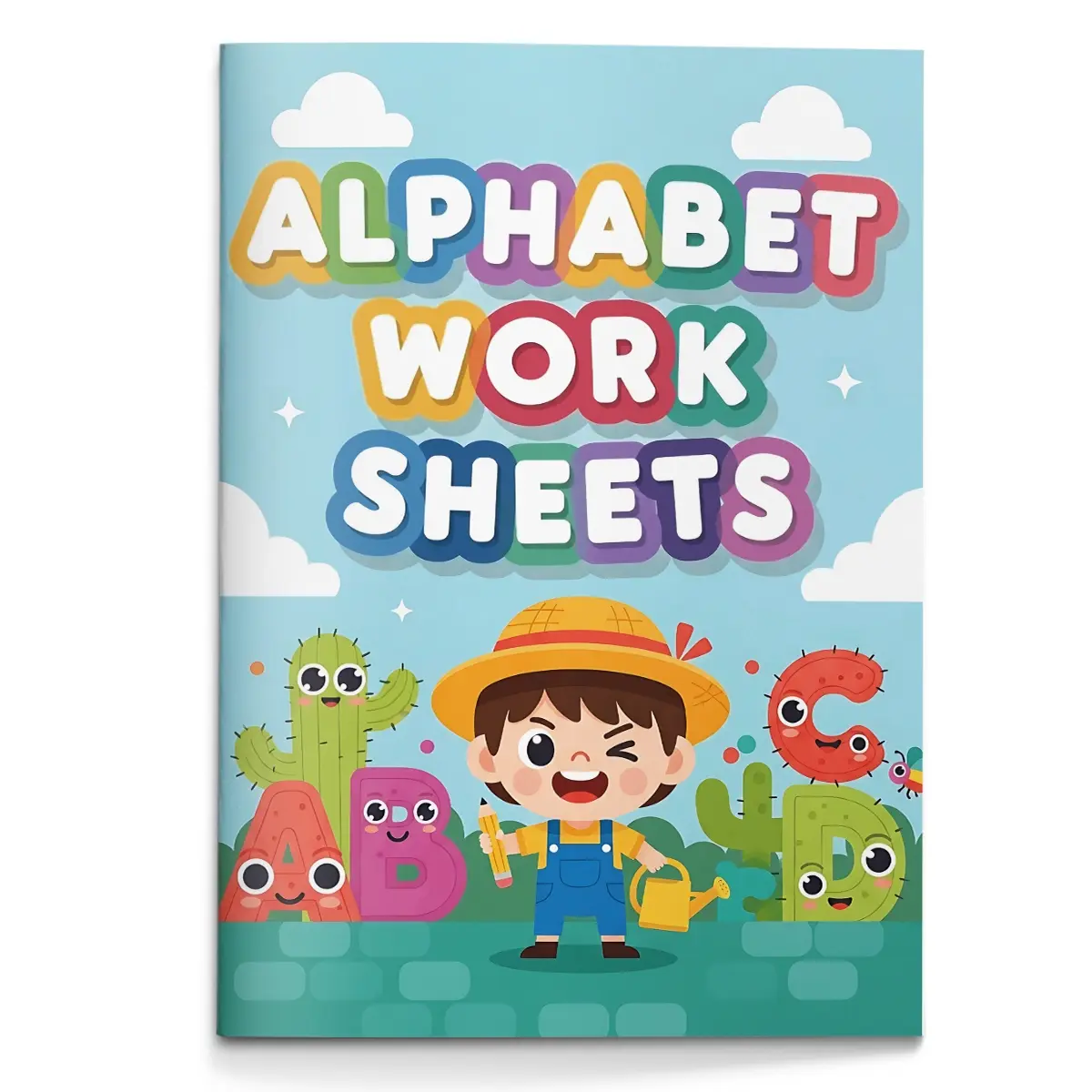 Alphabet Learning Workbook for Kids, A to Z Letter Tracing, Dot-to-Dot, Coloring and Find the Letter Activities for Preschool and Kindergarten