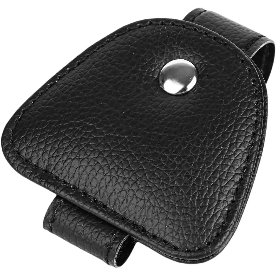 2 Packs Sunglasses Holders for  Visor -  Leather Sunglasses Holder and Ticket Card Clip