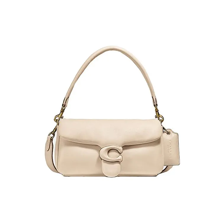 COACH Tabby 26 Satchel Handbag for Women – Ivory White Lambskin Crossbody, Shoulder, and Top-Handle Bag