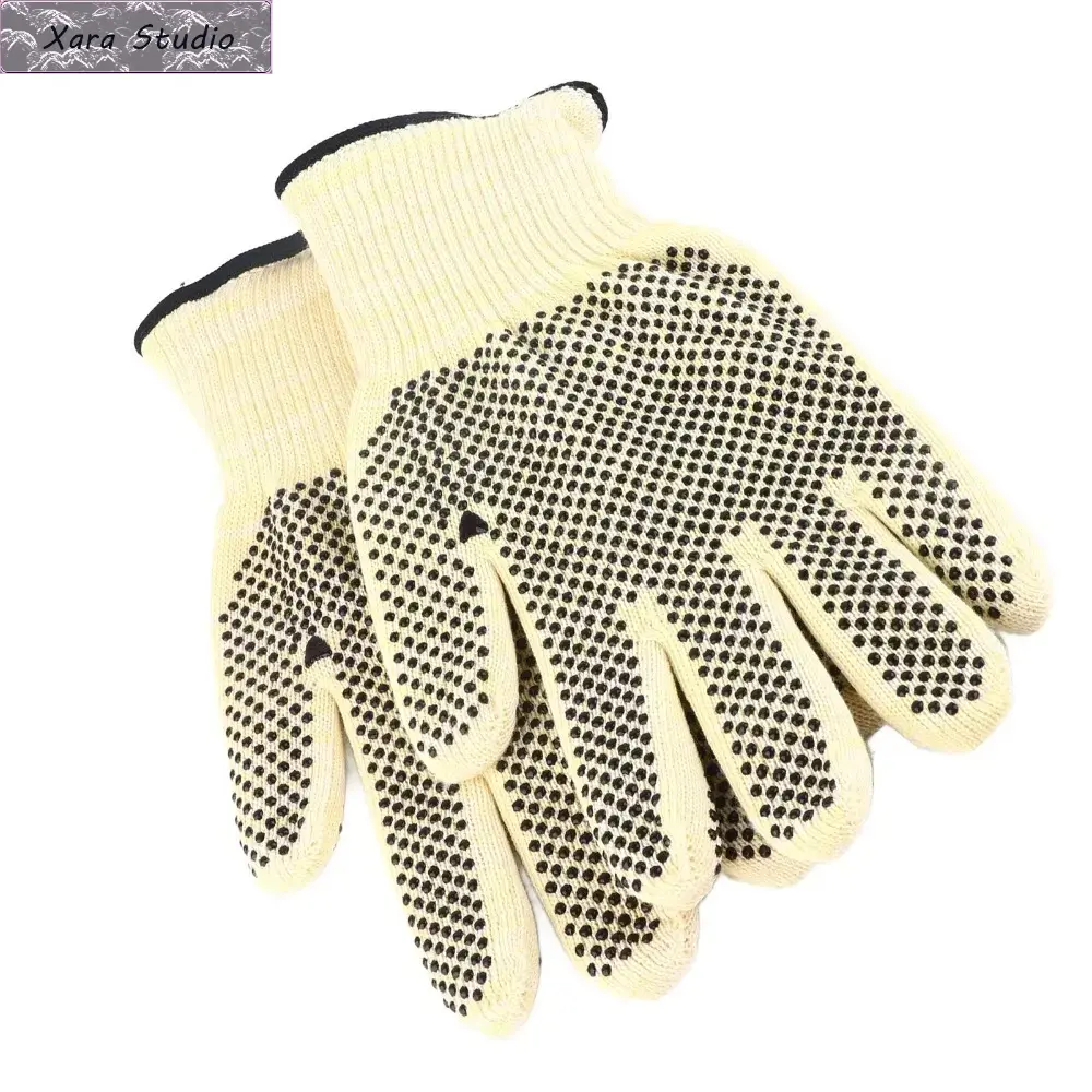Unisex 2-Pack Heat Resistant BBQ Grill Gloves - 932°F Fireproof Silicone Oven Mitts with Aramid Fiber Protection for Grilling, Baking, Outdoor Cooking