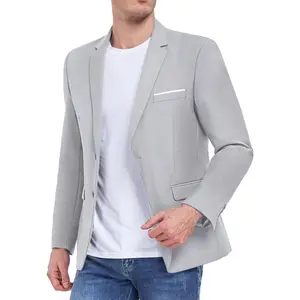 Men's Suit Blazer Casual Coats Lightweight Party Jackets Groomsmen Sports Coat Two Button Tuxedo Suits