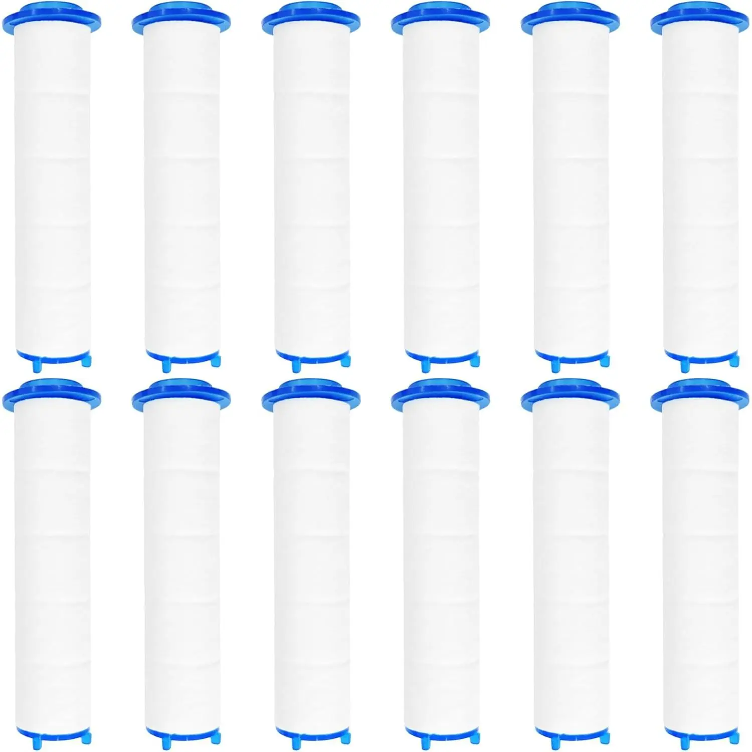 12 count 3.2” Shower  Filter , PP   Filters for High  Handheld Turbo Fan, Vortex Hydro Jet Shower , Improves Water Quality, Easy Install