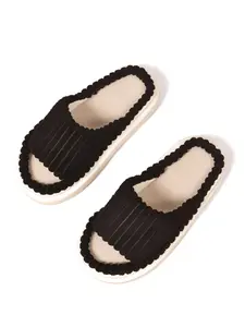2026 New Spring Summer Sandals, Korean Style Minimalist, Quiet Thick Sole, Durable Anti-Slip, Couples' Home & Outdoor Linen Slippers